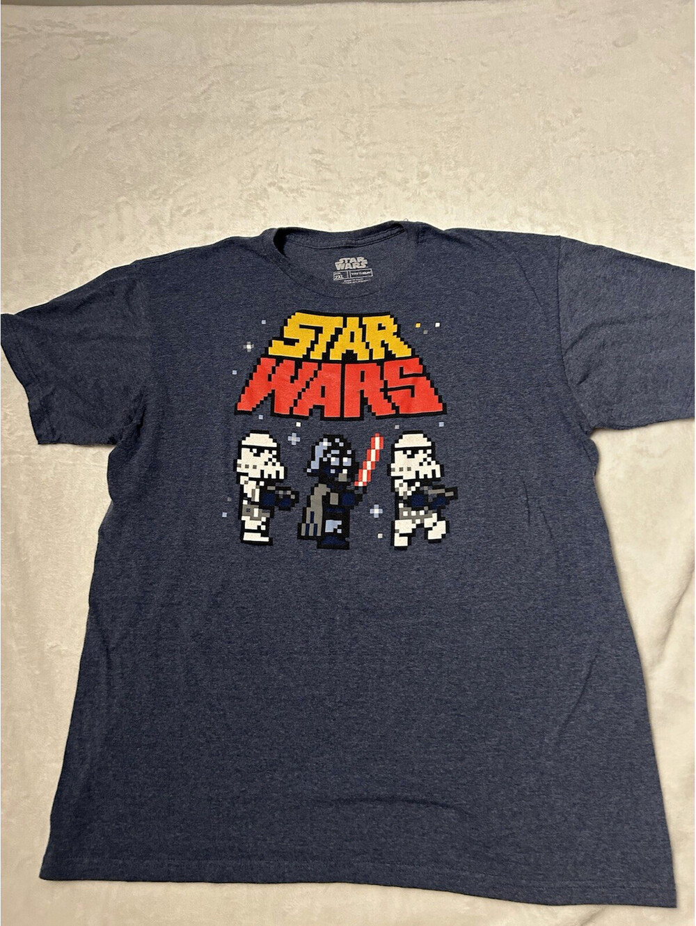 Star Wars Darth Vader Pixel Graphic T-Shirt, Size 2XL
